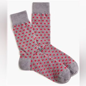 Jcrew Factory Heather Flannel heart socks